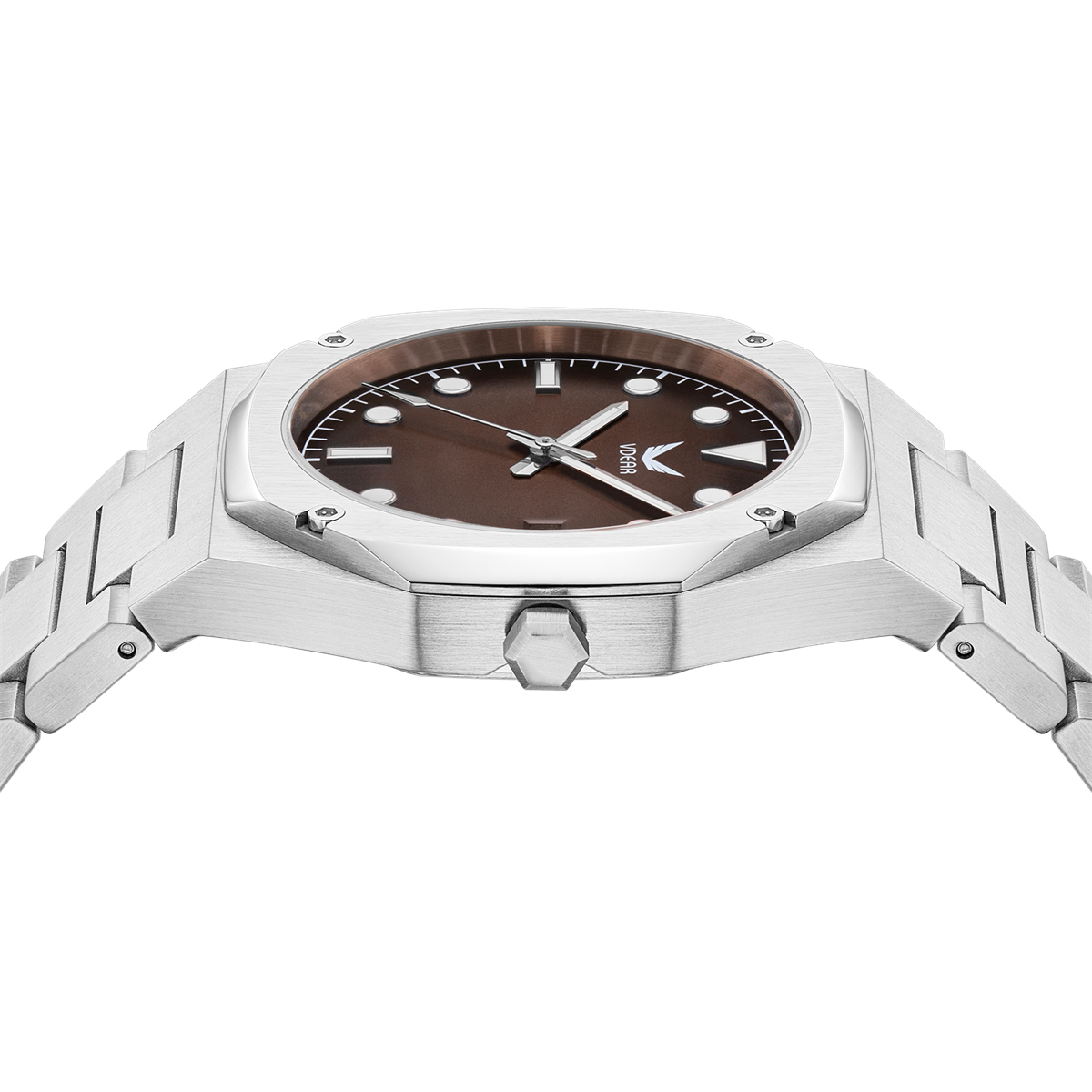 Vdear Men Luxury Ultra Thin 7mm Case Quartz Watch Concentric Gradient Dial With Luminous Hands Date Wristwatch 13