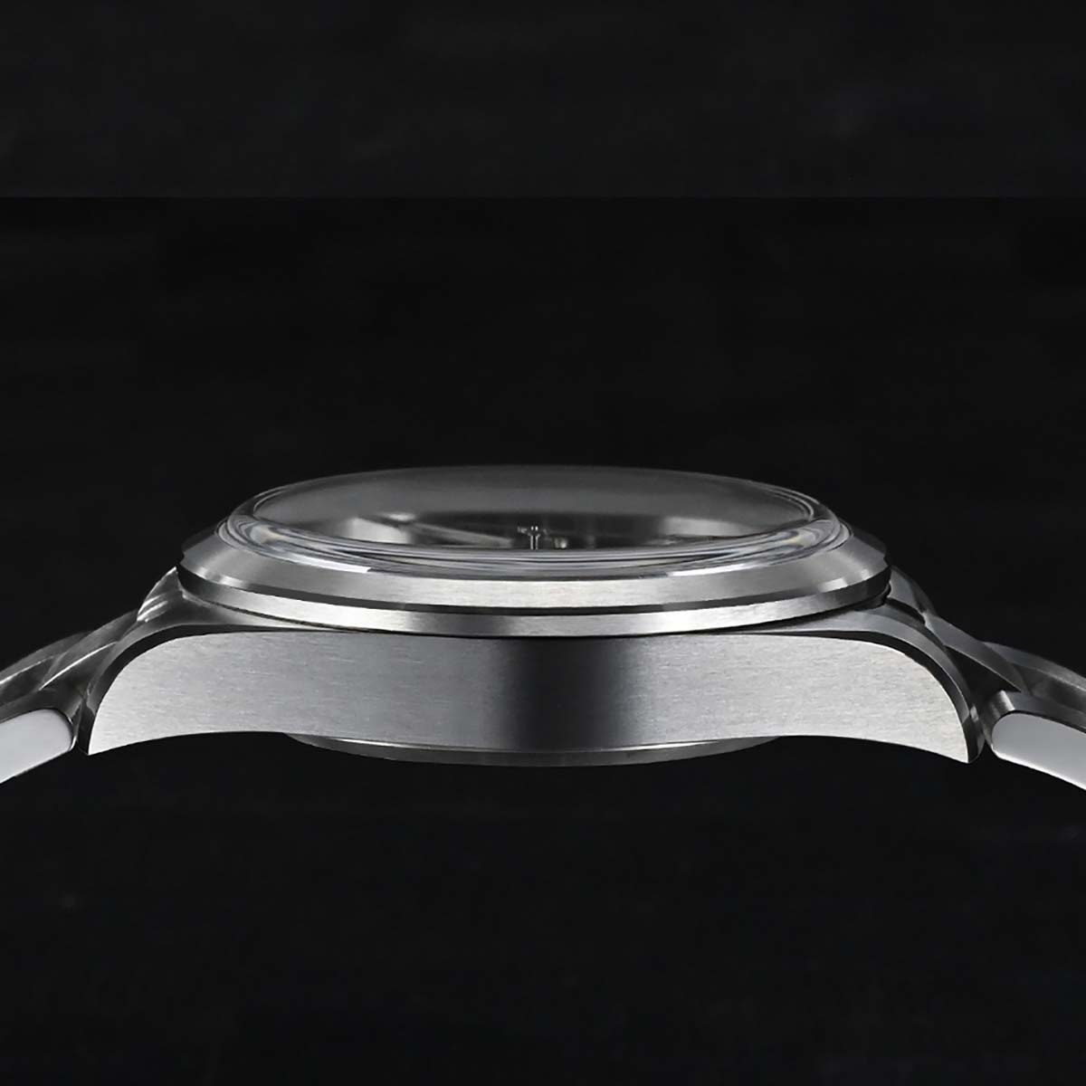 Vdear OEM 3d Sand Grain Wavy Dial Men Watch Stainless Steel Strap Quartz Wristwatch 12