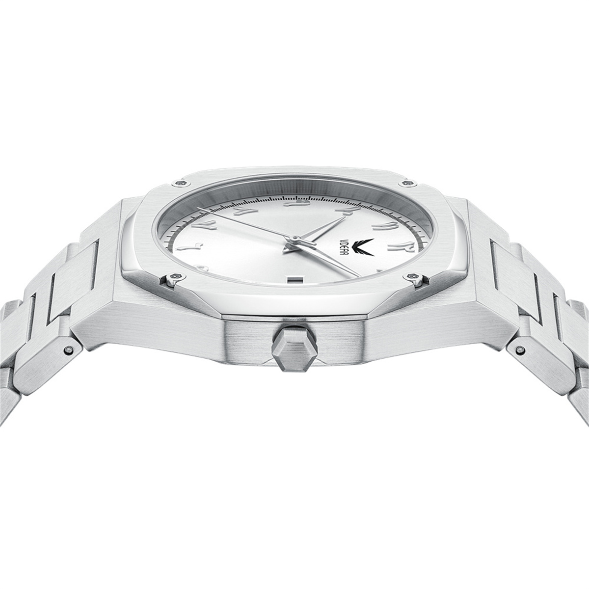 Vdear Silicone Strap Ultra Thin 7mm Octagon Case Quartz Watch Classic 3atm Waterproof Arabic Dial With Date Luxury Watch 13