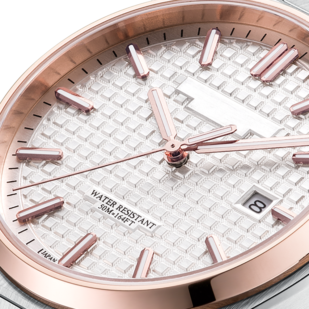 Vdear New Arrive Arabic Letter Bezel With Checkered Dial Luminous Date Men Quartz Watch 12