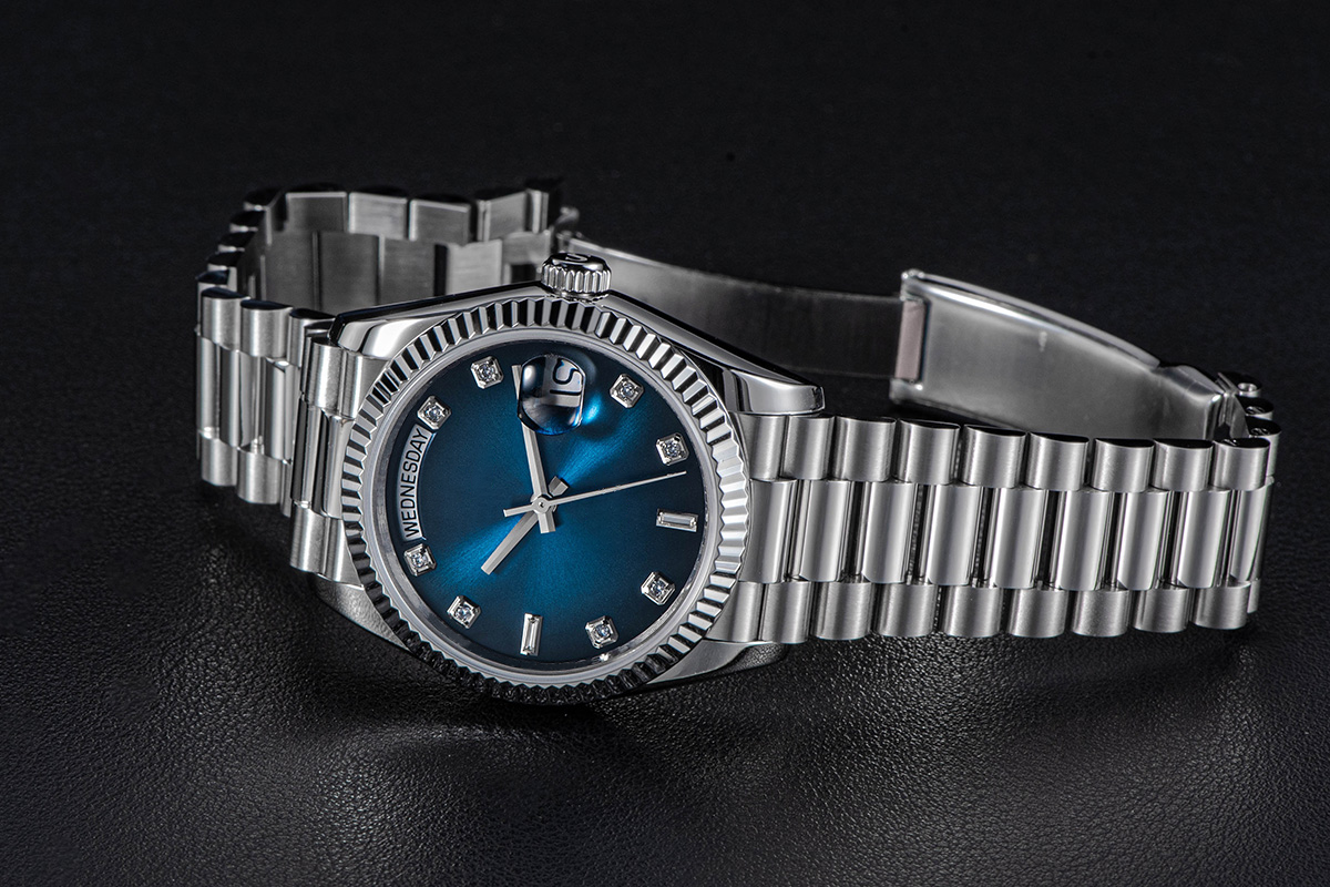 VDEAR Custom Shell Dial Luxury Men Quartz Watch - Quartz Japan Movt 16