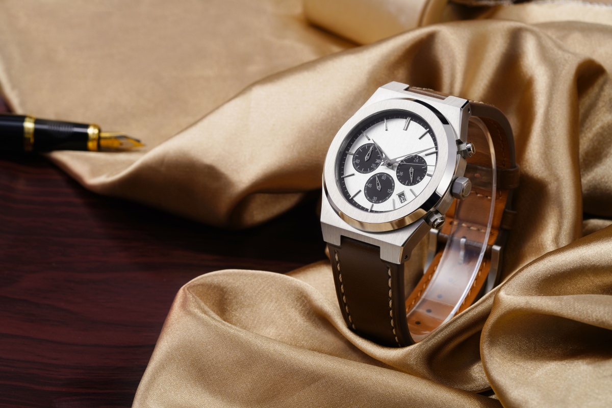 Vdear Multi Time Zone Blue Dial With Hollow Pointer Men Wristwatch Leather Strap 3atm Waterproof Calendar Watch 15