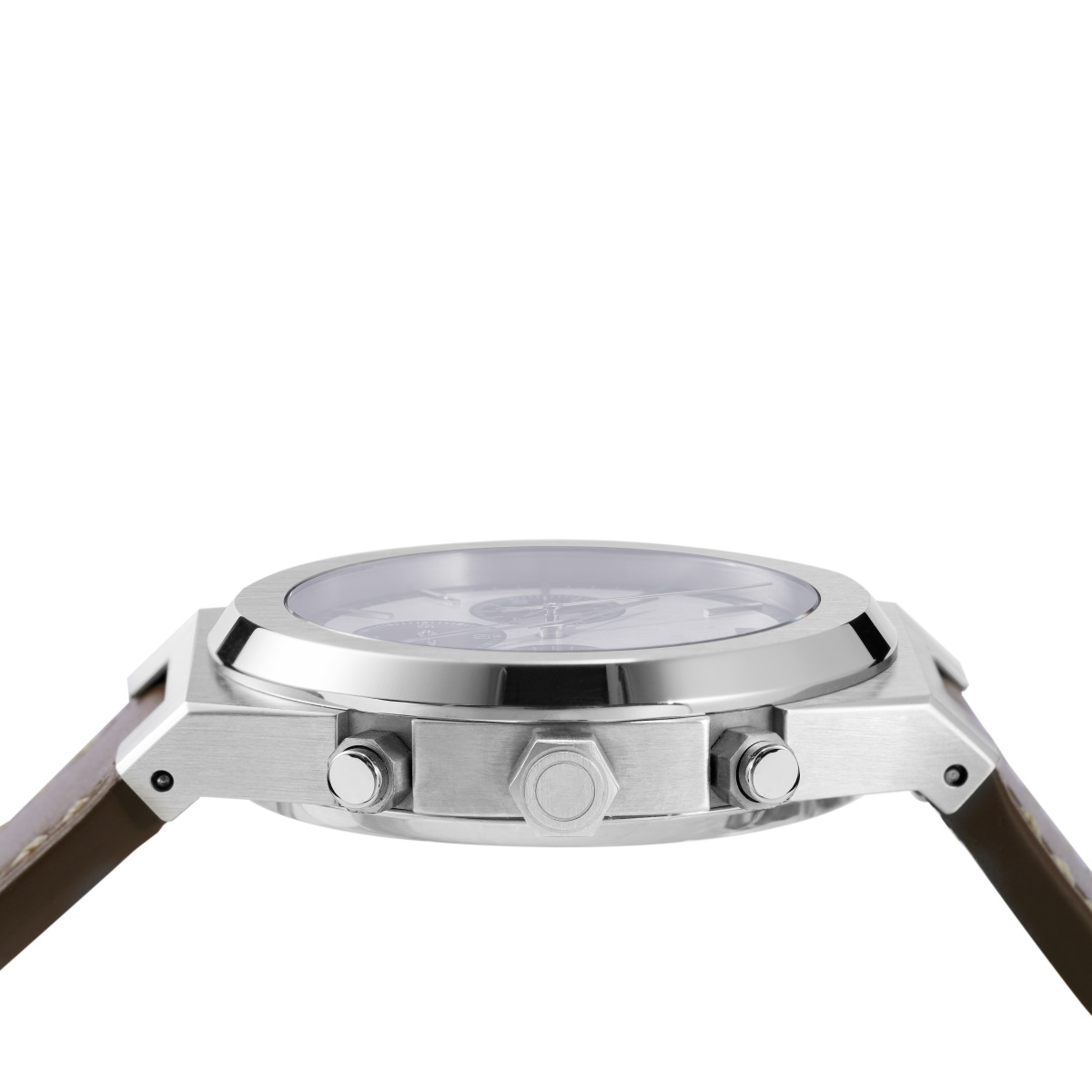 Vdear Multi Time Zone Blue Dial With Hollow Pointer Men Wristwatch Leather Strap 3atm Waterproof Calendar Watch 13