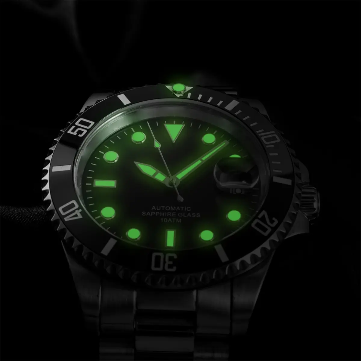 Custom Automatic Diver Watch - Waterproof & Luminous 5