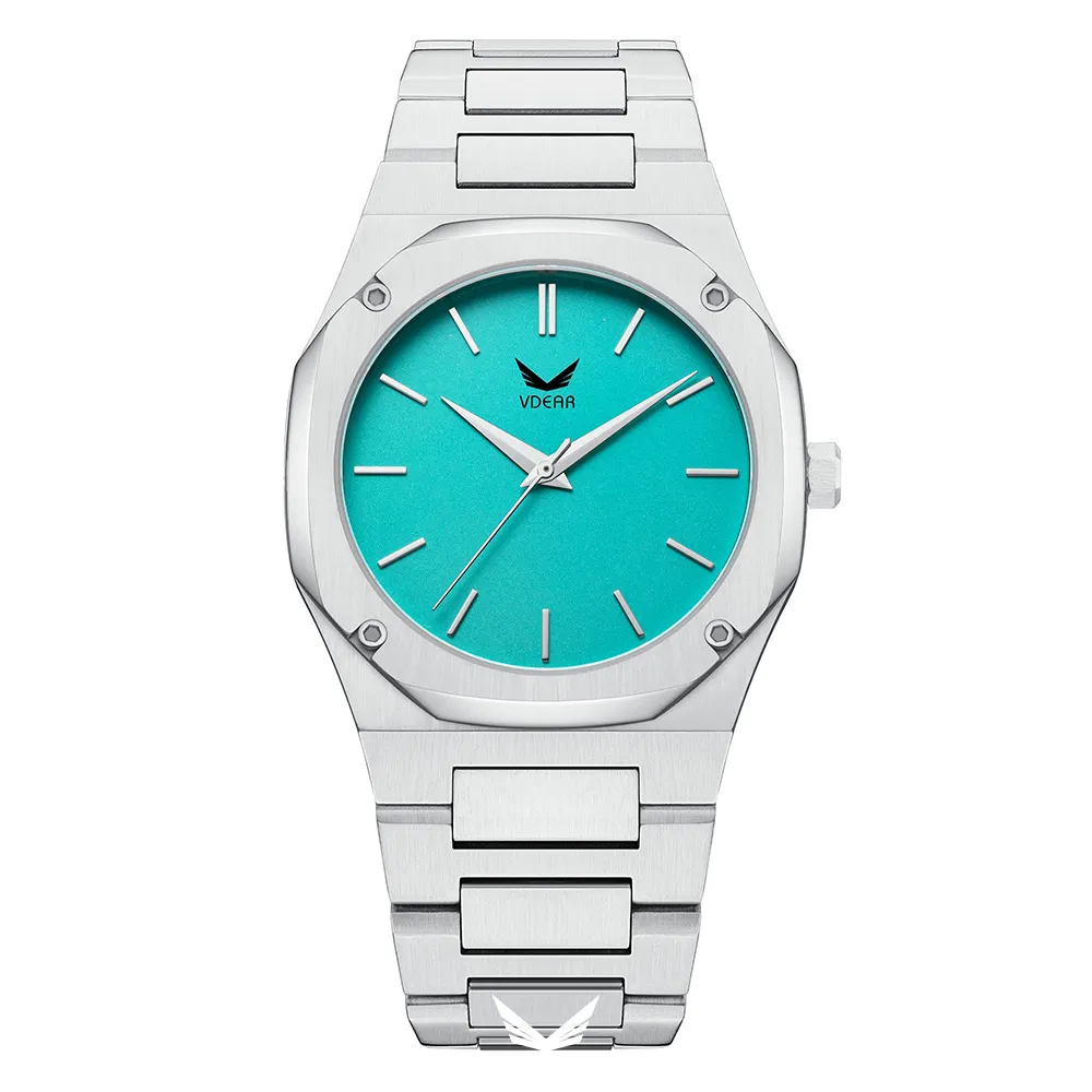 VDEAR Men's Slim Quartz Watch Stainless Steel - Luxury Vintage Design 1