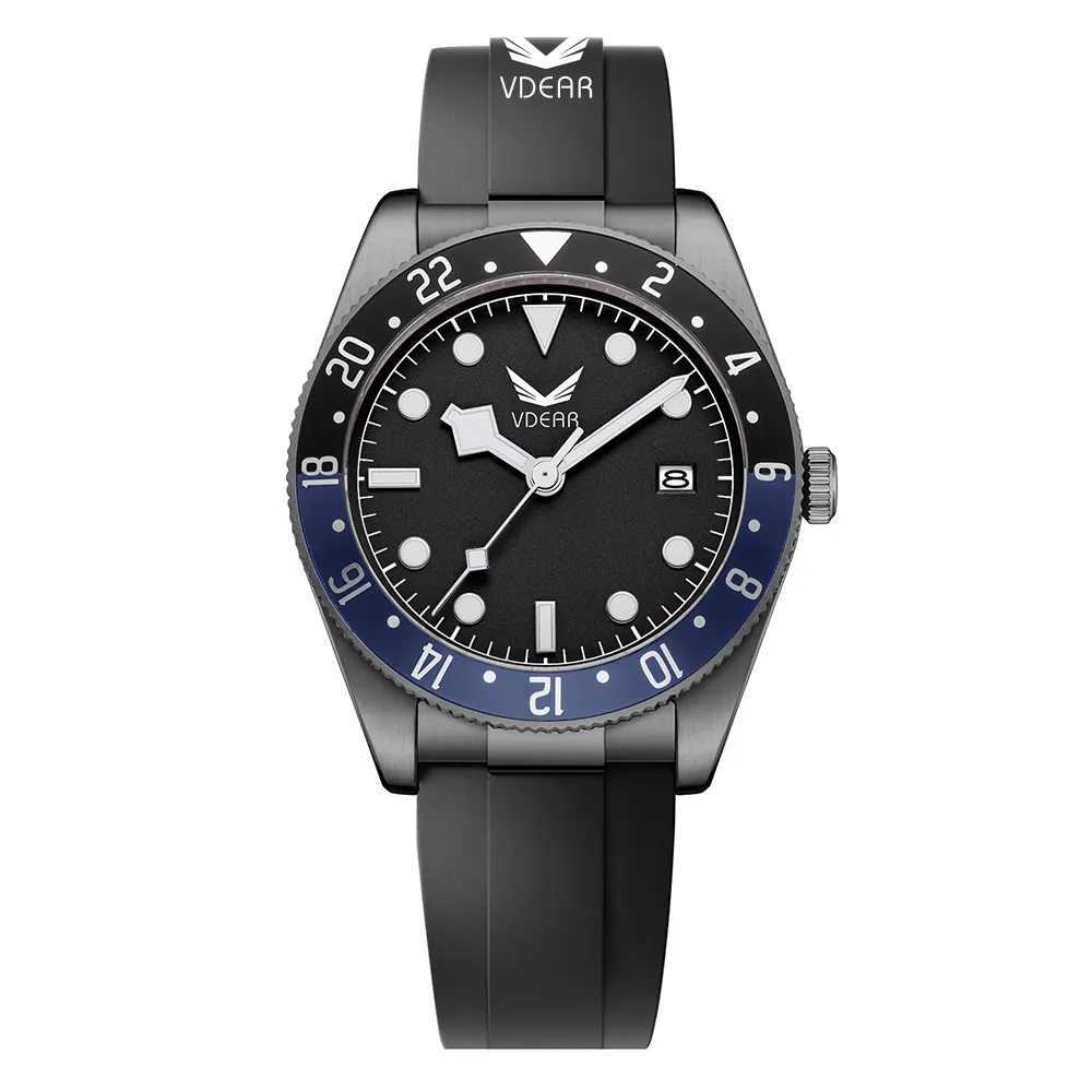 Men's Quartz Wristwatch with Silicone Strap and Calendar 1