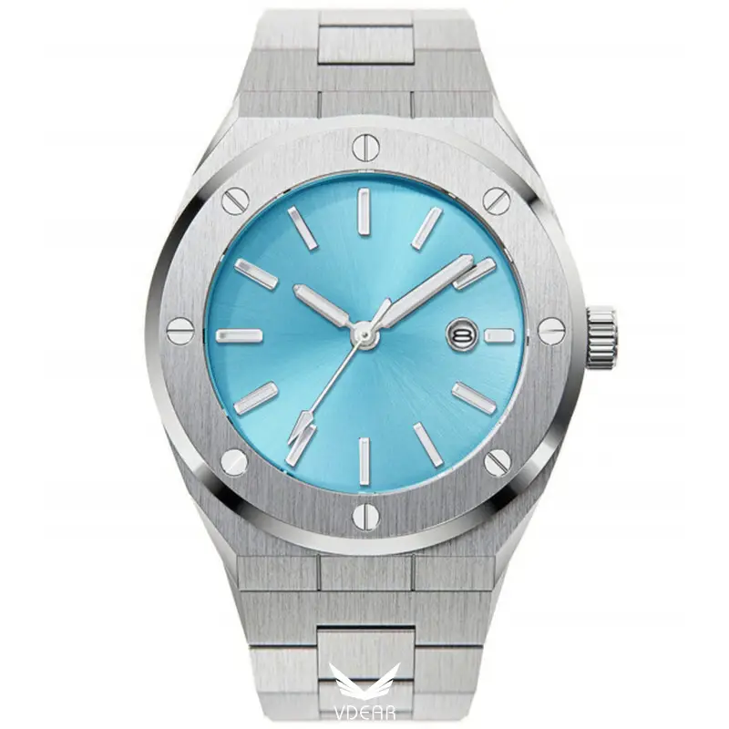 High Quality Quartz Watches - Custom Logo, Silver Band 1