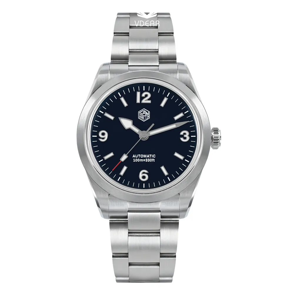 VDEAR Retro Green Dial Quartz Watch - Best Quality & Luminous Glow 1