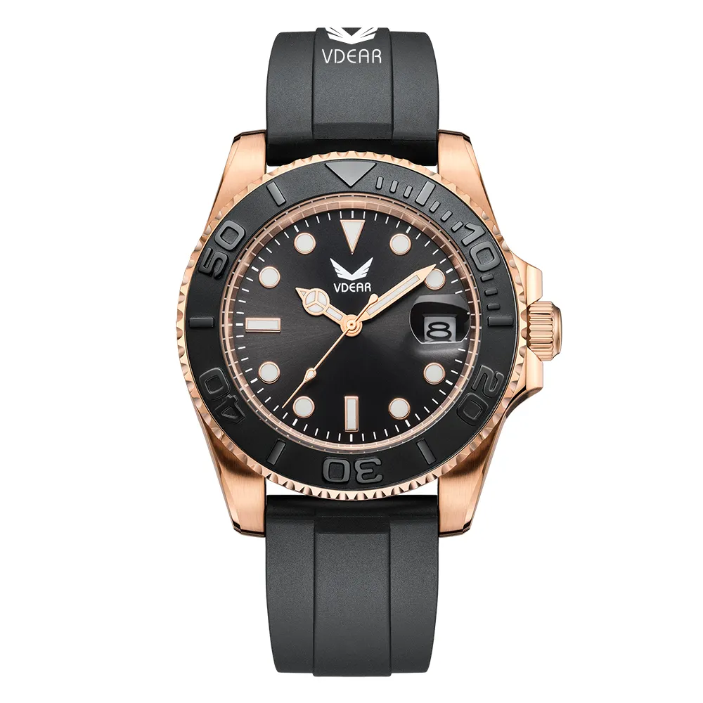 High Precision Quartz Watches 50m Waterproof Luminous Calendar Silicon Strap Watch 1