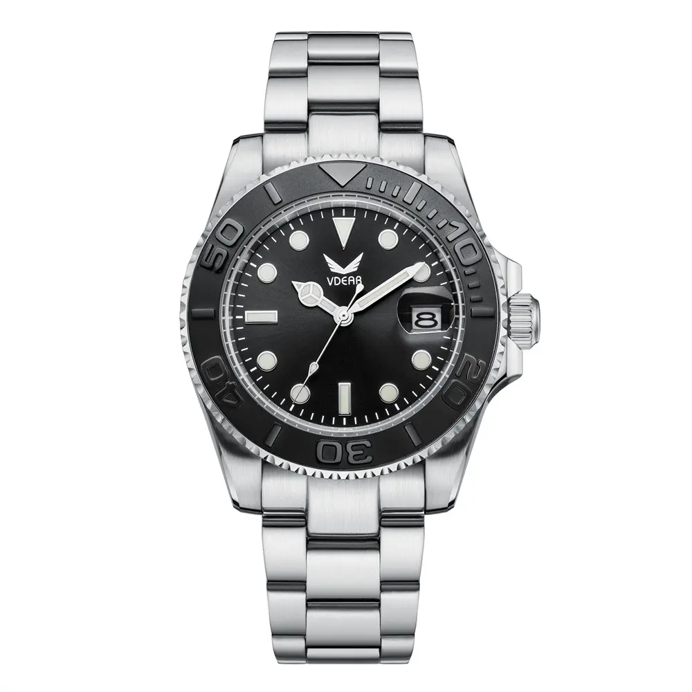 Japan Miyota 8215 Stainless Steel Quartz Watch - 40mm 1