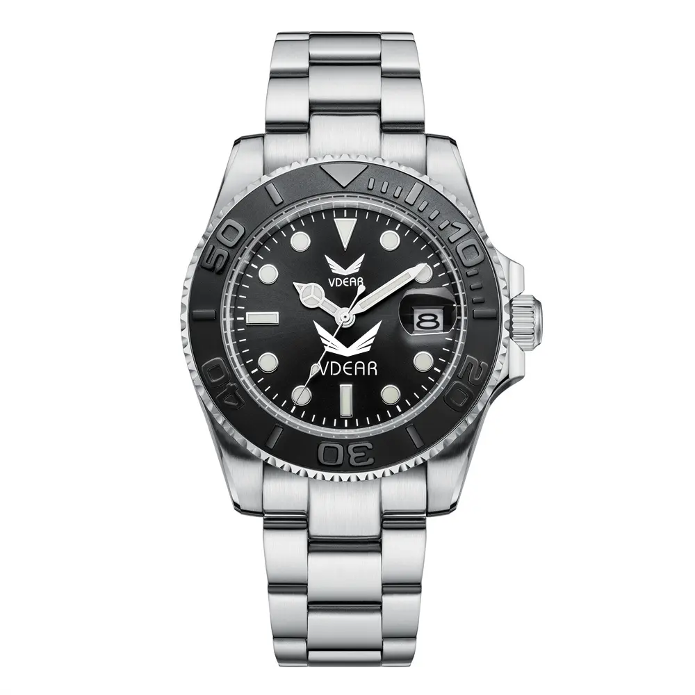 Stainless Steel Quartz Calendar Watch - 40mm, 5 ATM 1