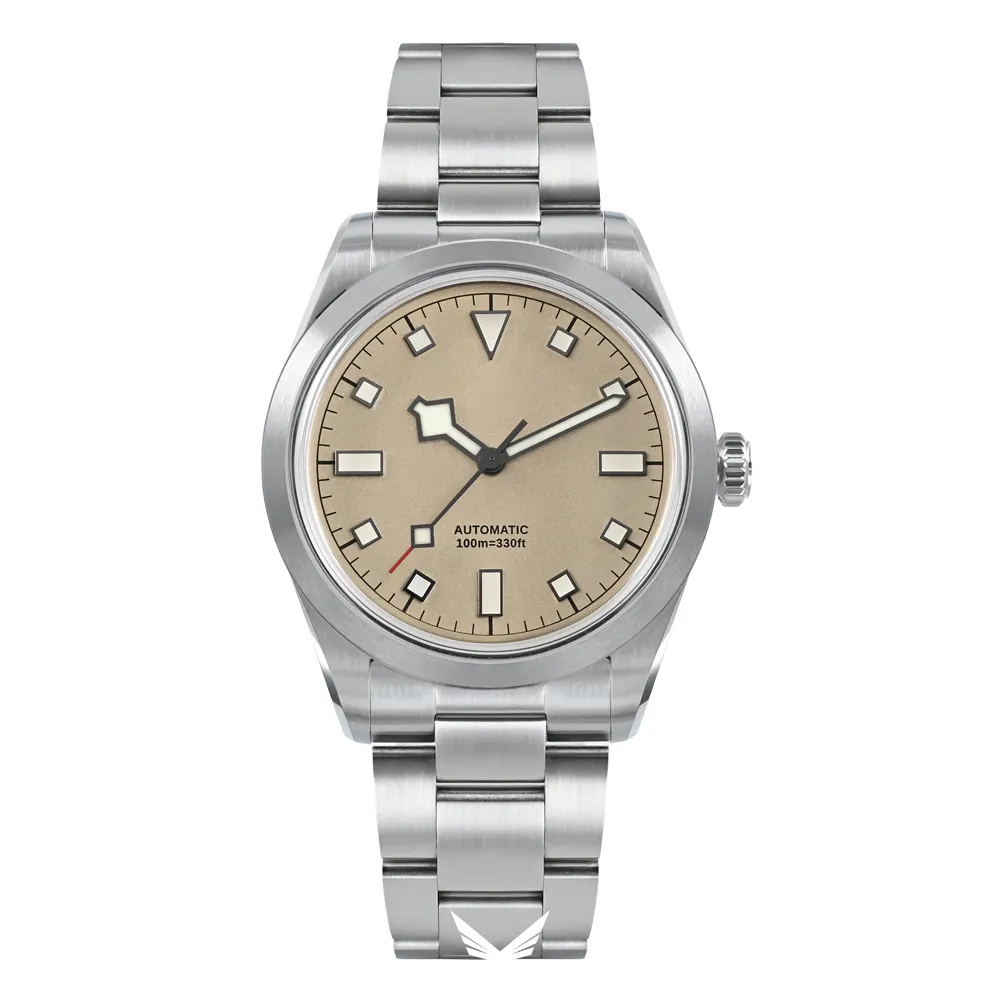 Luxury Round Dial Men's Watch with Stainless Steel Case & Japanese Movement 1