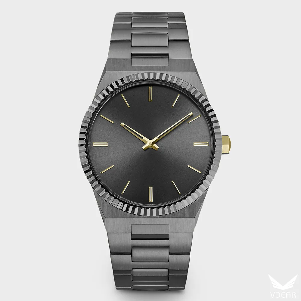 VDEAR Mens Luxury Quartz Moonphase Watch 1