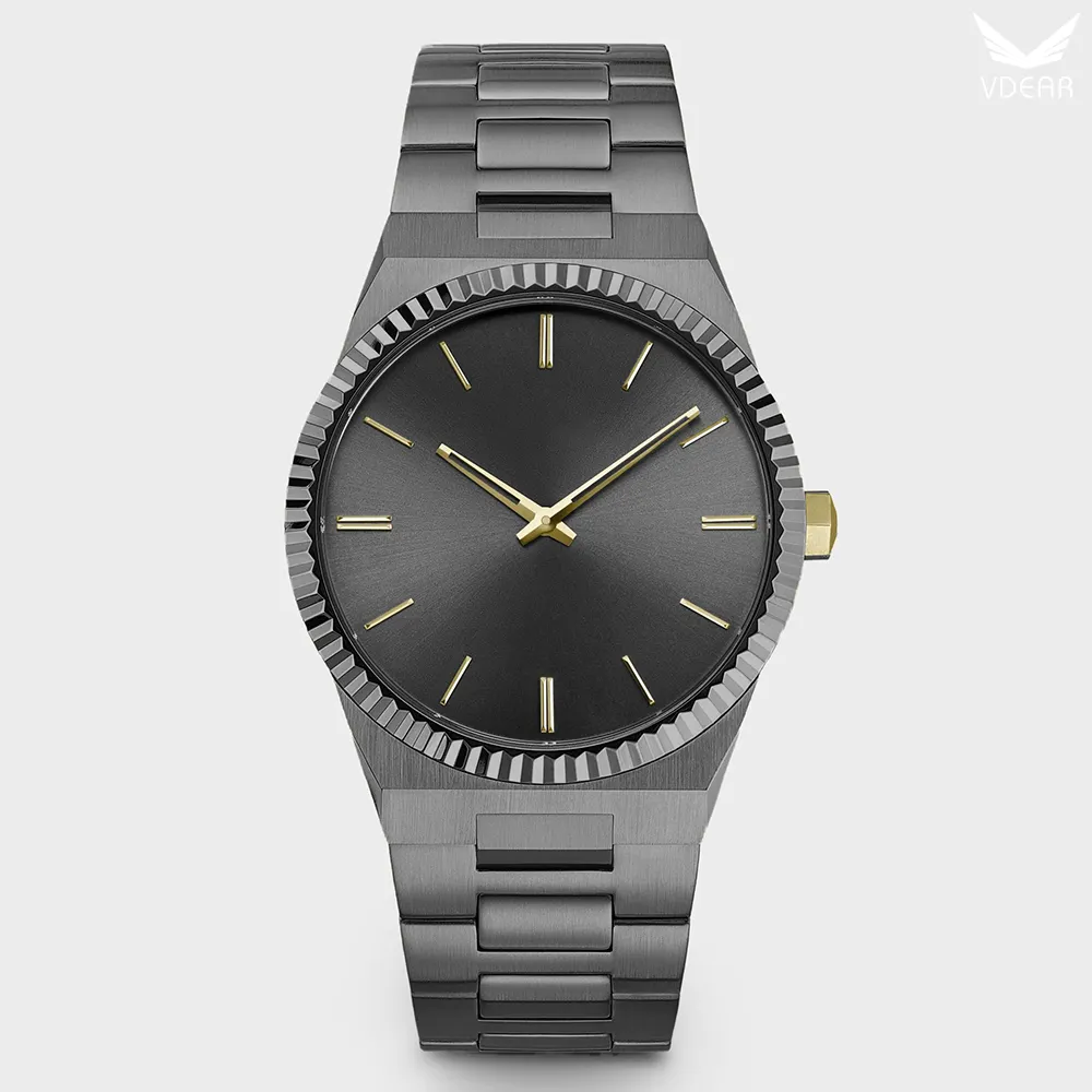 VDEAR Men's Luxury Quartz Watch - High Quality & Custom Logo. 1
