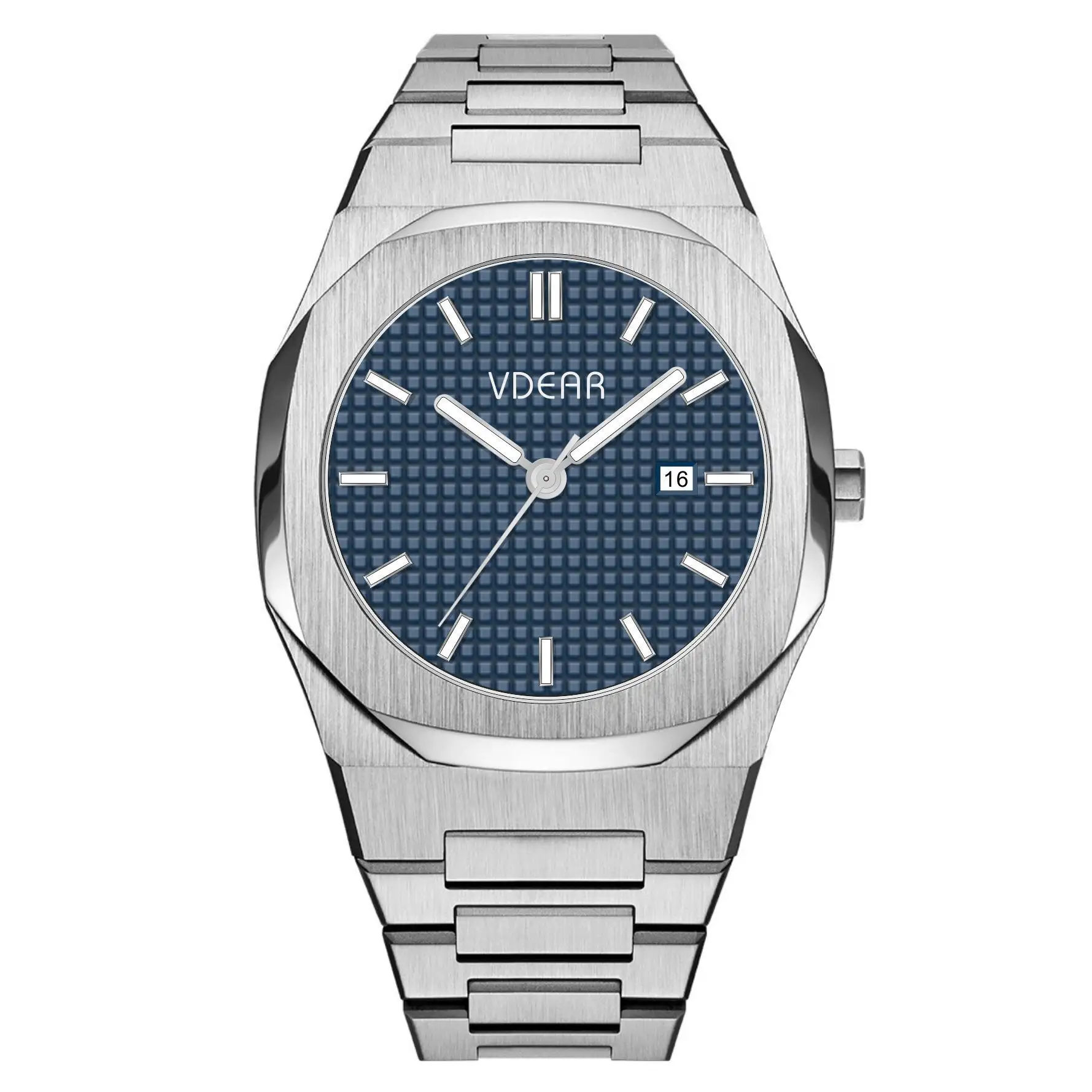 Minimal Design Stainless Steel Watch for Men - Quartz Movement - Brushed Finish #quartzwatch #minimaldesign 1