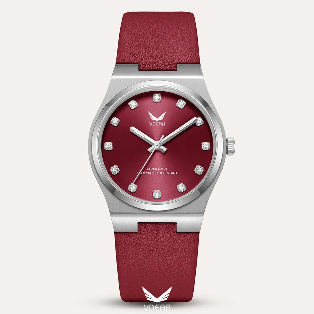 VDEAR dameshorloge met quartz uurwerk: elegant, lichtgevend en waterdicht. 1