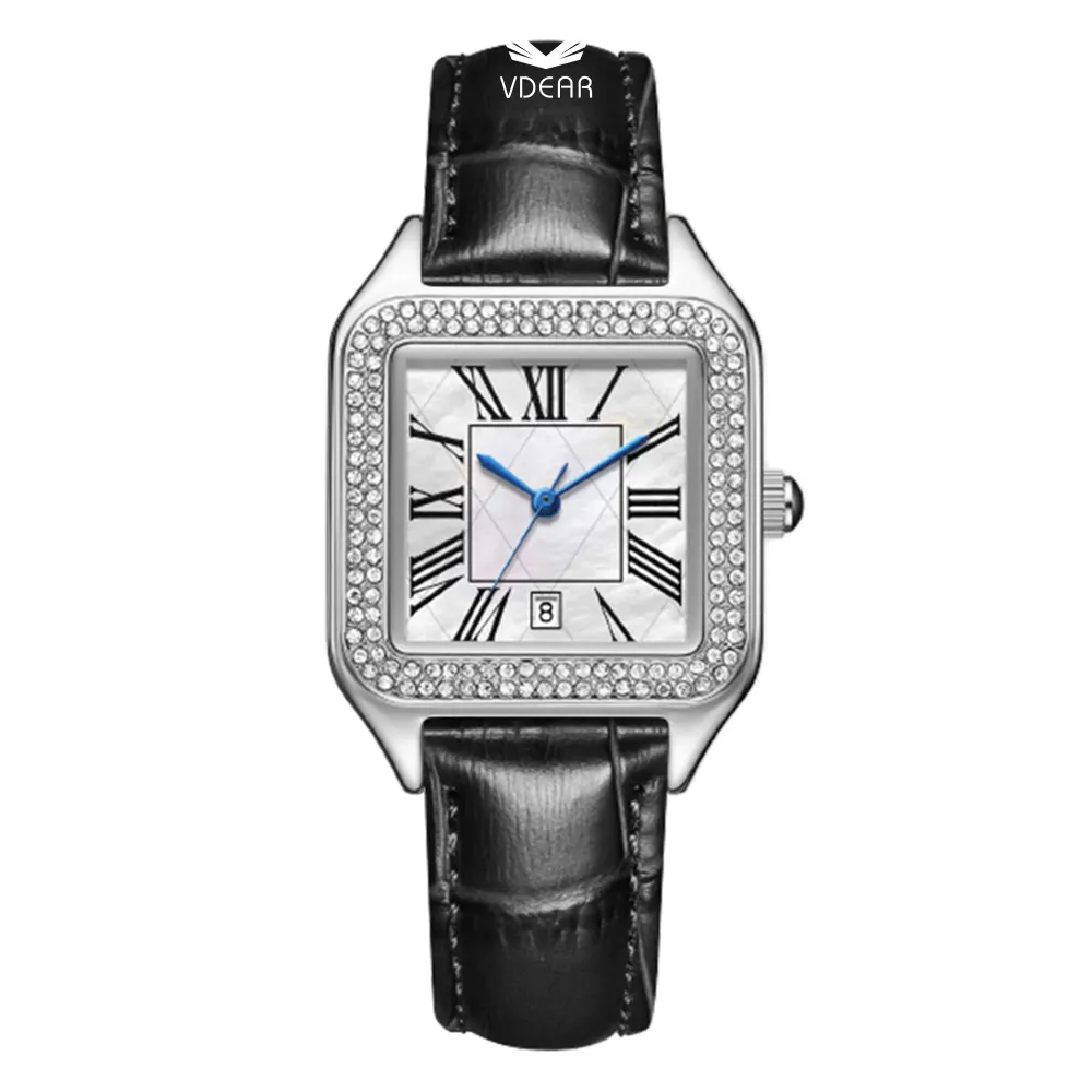 VDEAR Women's Roman Numeral Quartz Watch With Calendar 1