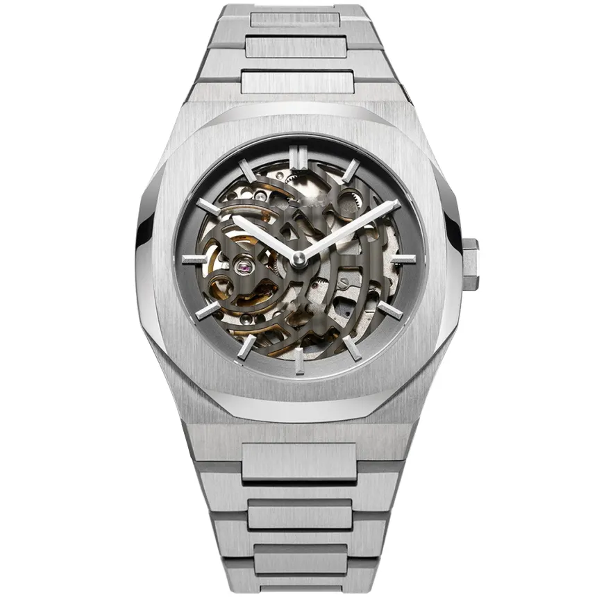 VDEAR Men's Fashion Automatic Skeleton Watch - Waterproof, Luminous Hands, Stainless Steel Strap 1