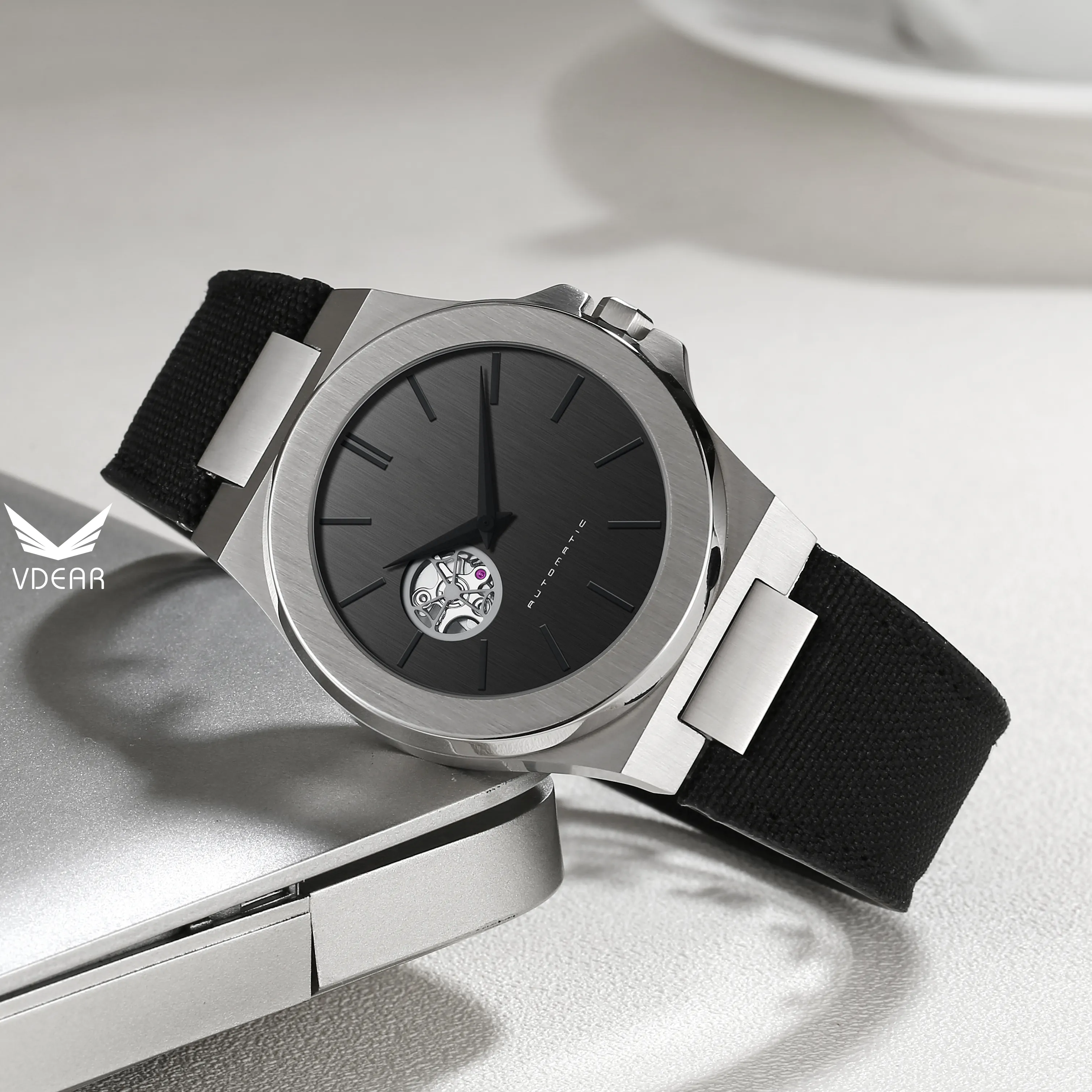 VDEAR Mens Luxury Automatic Watches: Customized Logo, High Quality 1