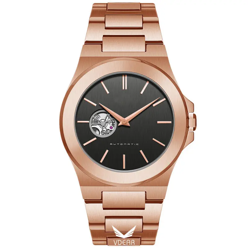 Customizable Vdear Hollow Mechanical Tourbillon Watch - Waterproof & Durable 1