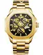 VDEAR Gold Skeleton Mechanical Watch - Customizable Design, Superior Quality, Reliable Performance 1