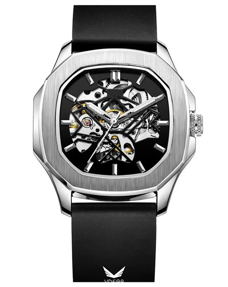 VDEAR Creative Black Hollow Watch - Customize Your Style! 1