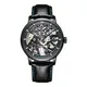 VDEAR Black Transparent Hollow Waterproof Automatic Luxury Watch 1