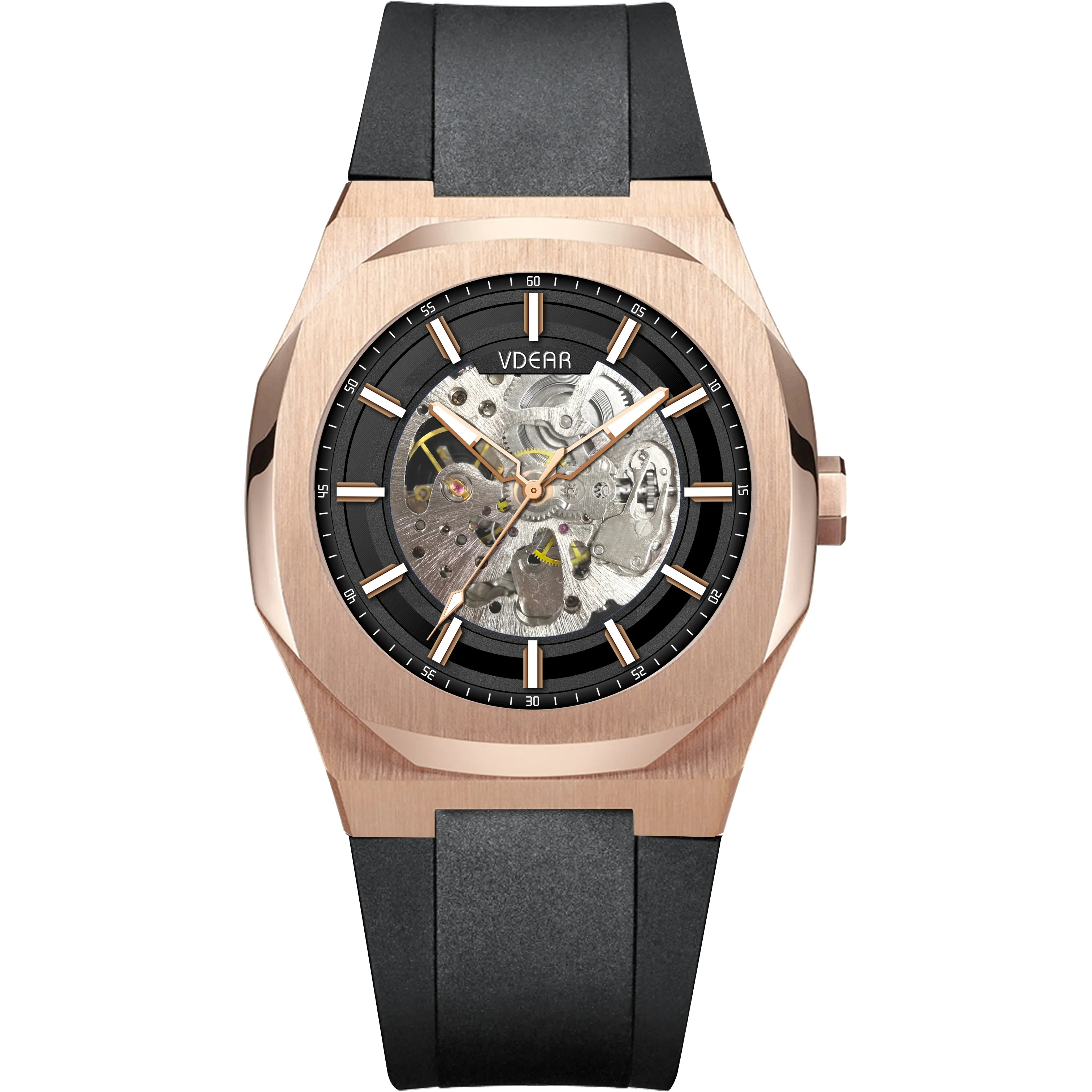 VDEAR Waterproof Business Casual Skeleton Watch - Most Affordable Automatic Watches. 1