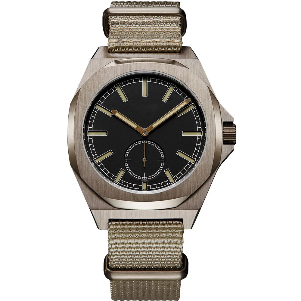 VDEAR Waterproof Nylon Strap Quartz Watch - Simple Vintage Style 1