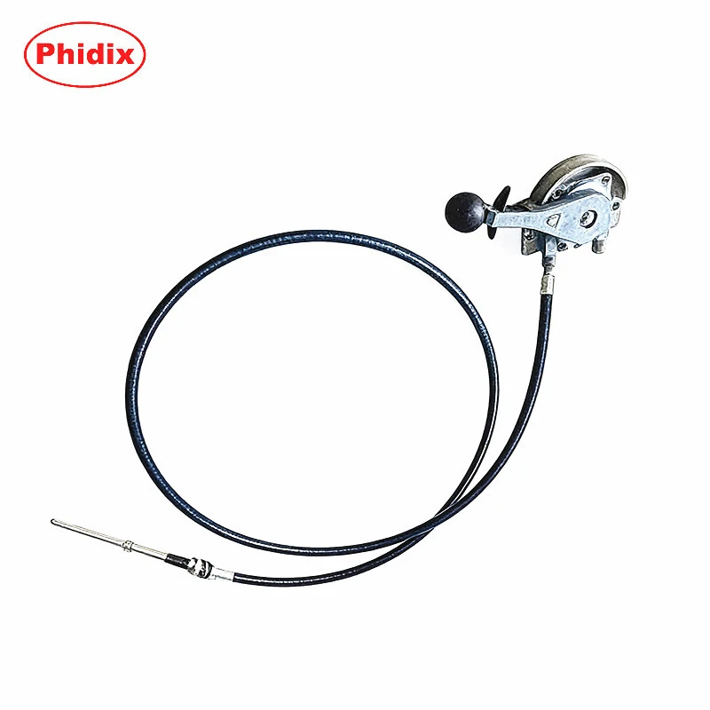 Heavy-Duty Manual Lever Control Cable Assembly for Throttle and Mechanical Actuation 1