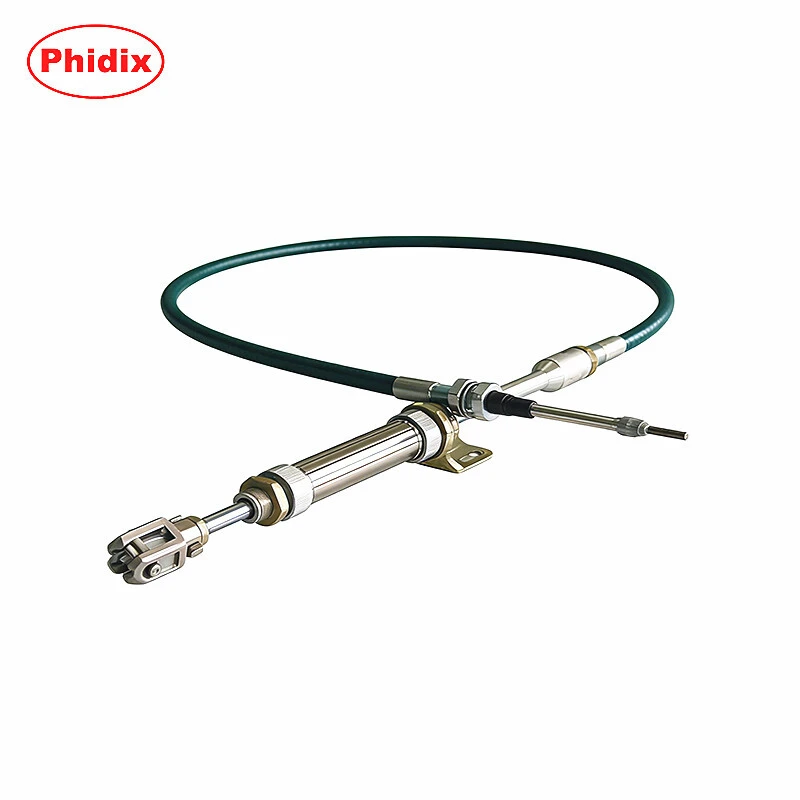 Heavy-Duty Push-Pull Stainless Steel Control Cable Assembly With Cylinder For Industrial And Vehicle Mechanical Control 1