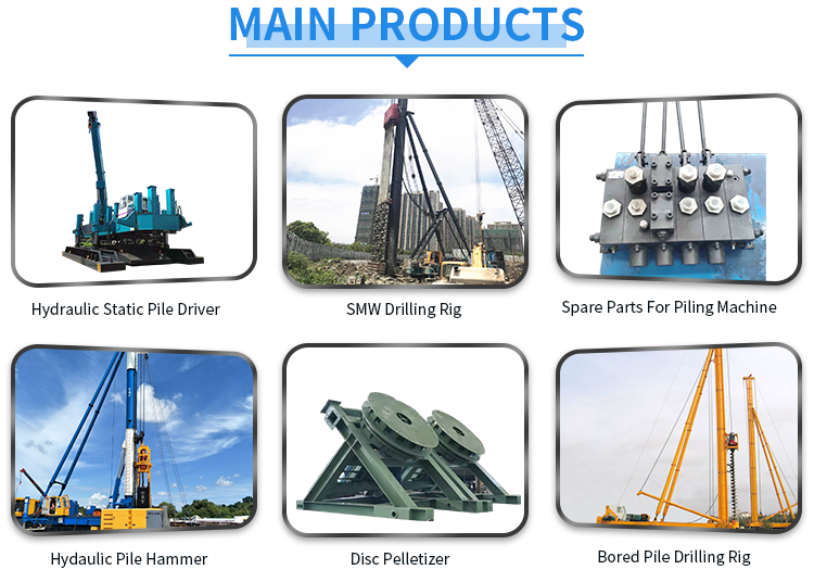 800t hydraulic static pile driver/used crawler piling machine/silent piling machine