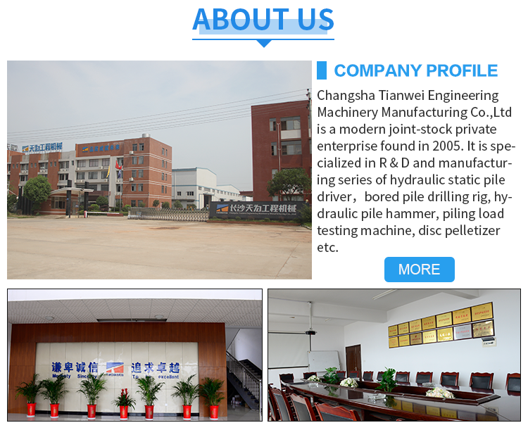 High Pressure Hydraulic Jack In Piling Machine , Pile Foundation Equipment