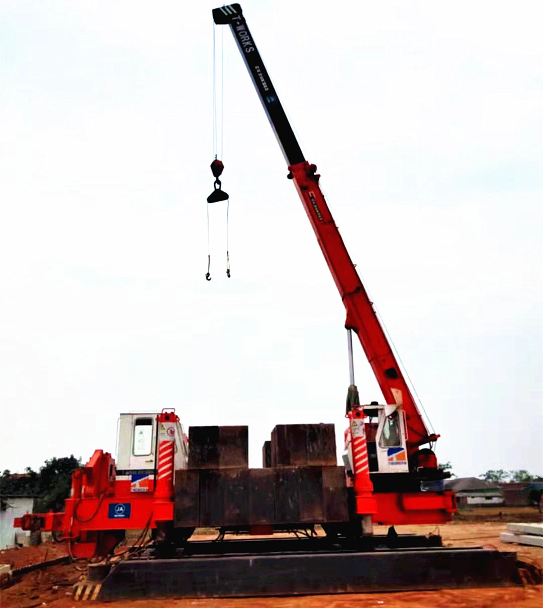 T-works  ZYC260 Robot piling machine for silent pile driving method Hydraulic Static Pile Driver 1