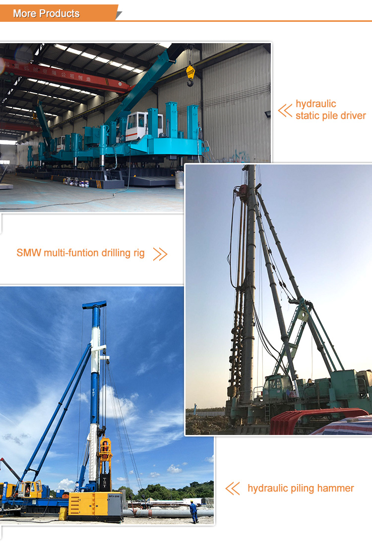 T-works - Horizontal directional bore well soil drilling machine Bored Pile Drilling Rig 9