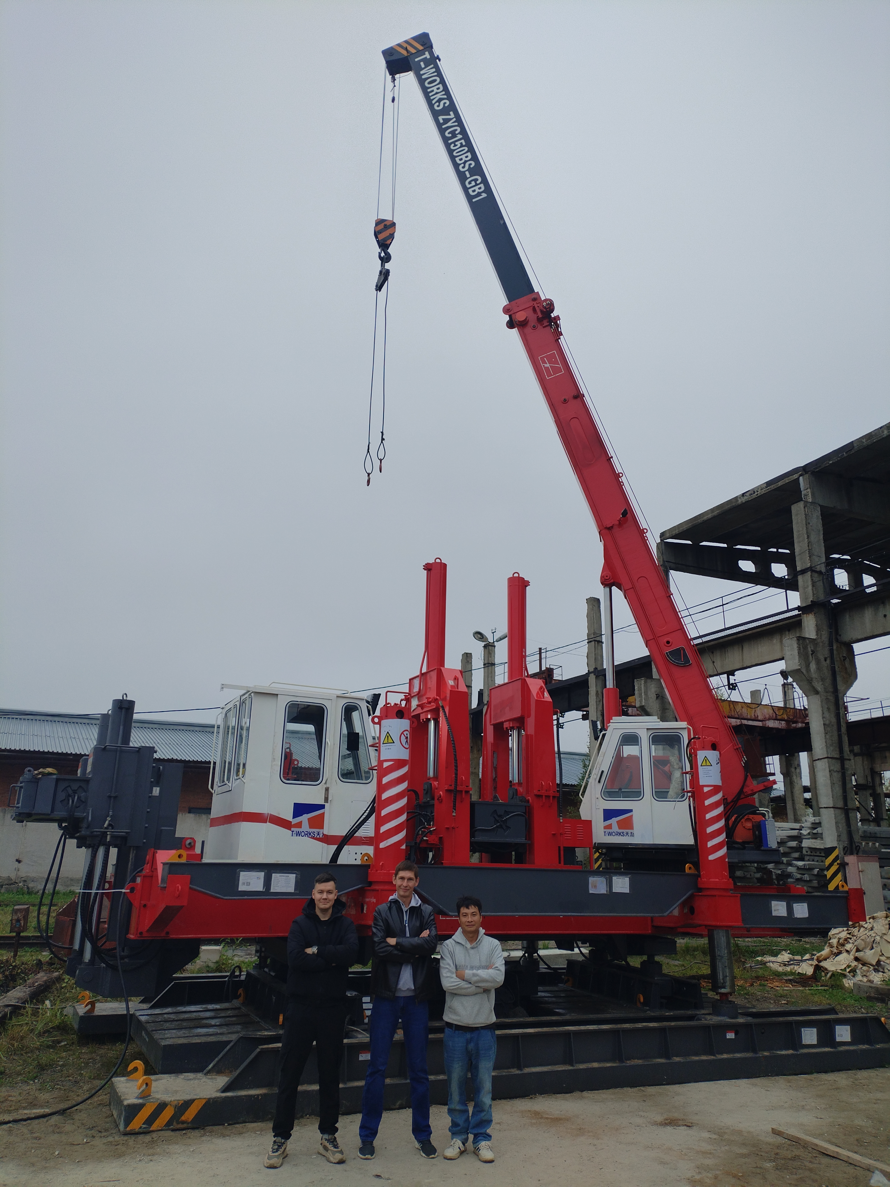  T-WORKS Static Pile Driver in RUSSIA Products | T-works 