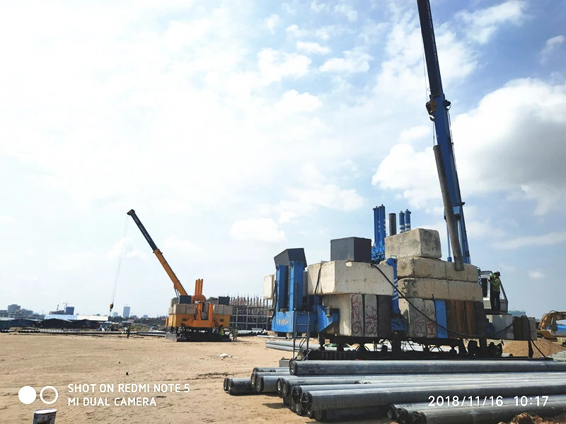 Multi-choices ans simple instruction  for hydraulic static pile driver 1