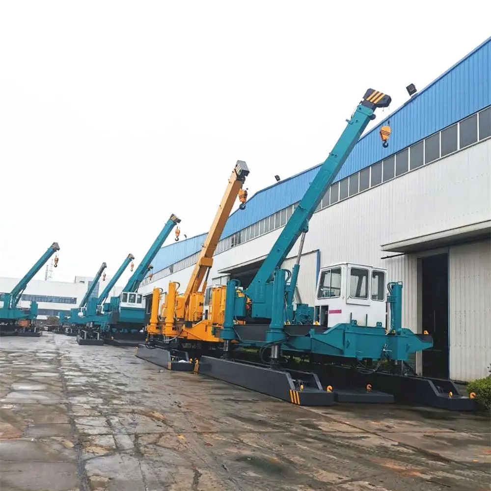 T-works Hydraulic Static Pile Driver for pile driving the precast concrete pile without noise and vibration 1