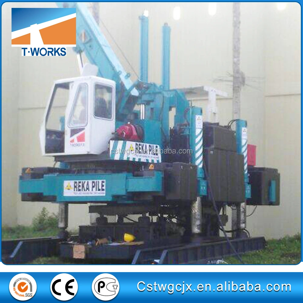 T-works - ZYC150B-B1 compact pile driver/sheet pile driver/silent piling machine Hydraulic Static Pile Driver 1