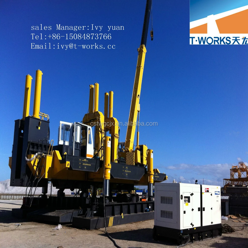T-works - ZYC 600 hydraulic static pile driver /jacking pile machine Hydraulic Static Pile Driver 1
