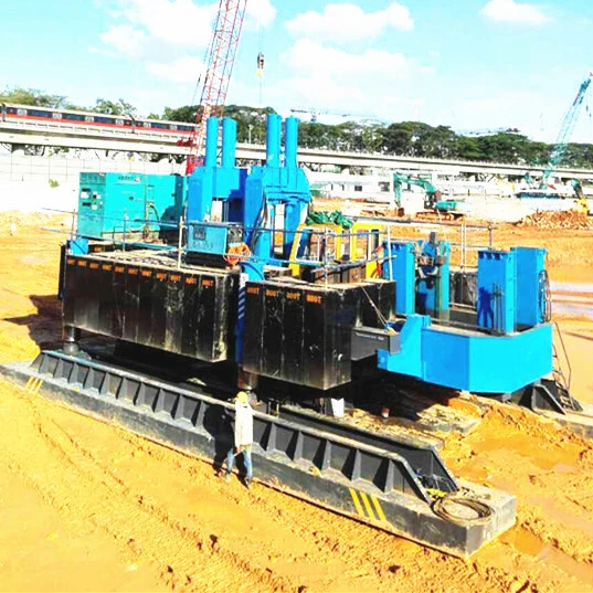 T-works - New technology products fence Vibrating Post Driver Hydraulic Static Pile Driver 1