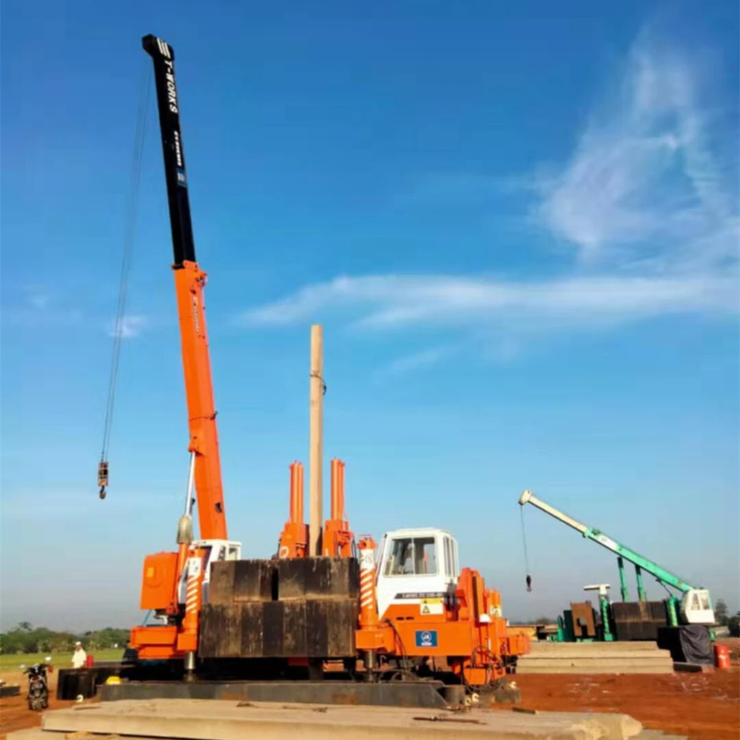 T-works - T-works ZYC280 construction machine for silent piling Hydraulic Static Pile Driver 1