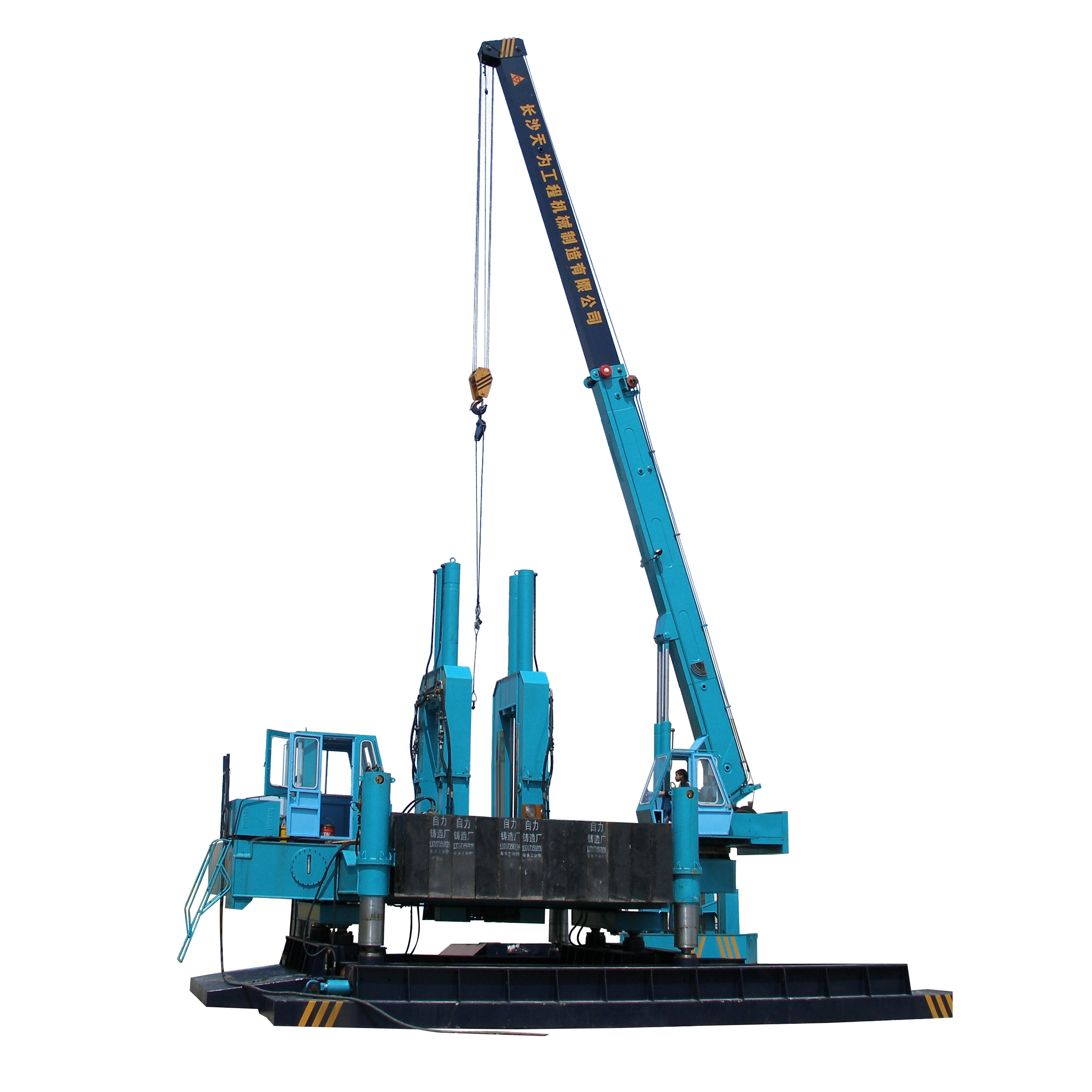 T-works - 680T Hydraulic static pile driver and foundation pile equipment 1