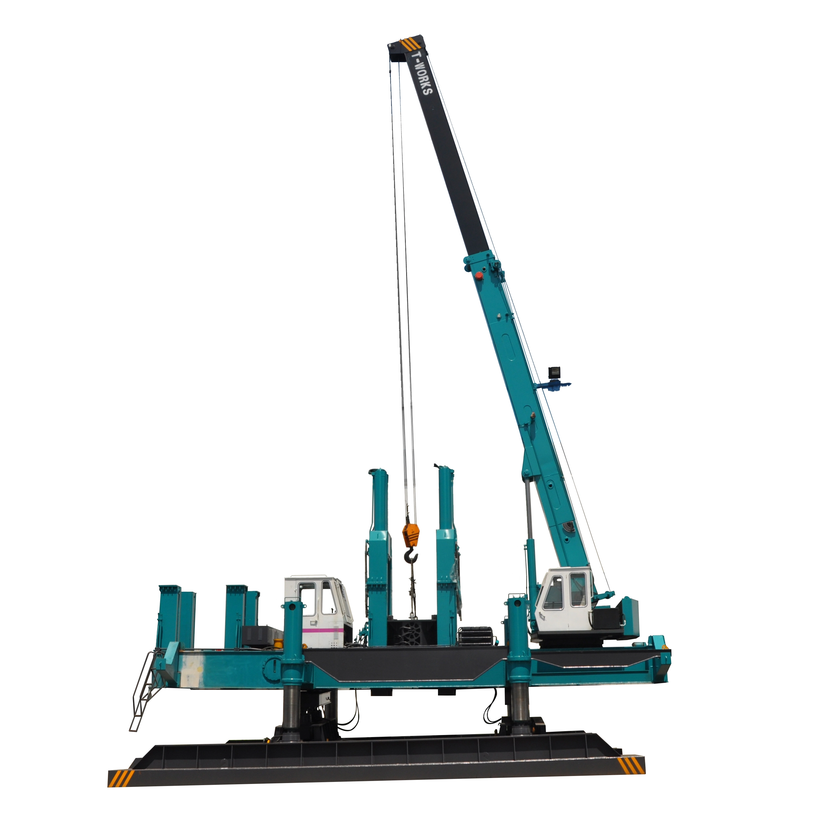 T-works - New sale ZYC600B-B1 sheet piling machine for concrete pile driving without noise Hydraulic Static Pile Driver 1
