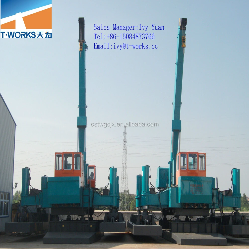 T-works -Seeking Agent or Cooperation for New or Used pile driving machine for construction piling project 1