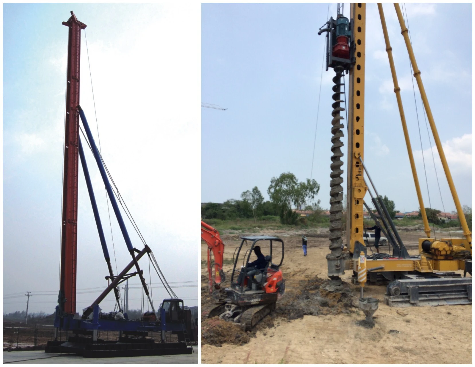 T-works - KLB34-1000 screw drilling rig for diameter 600mm to 1000mm Bored Pile Drilling Rig 1