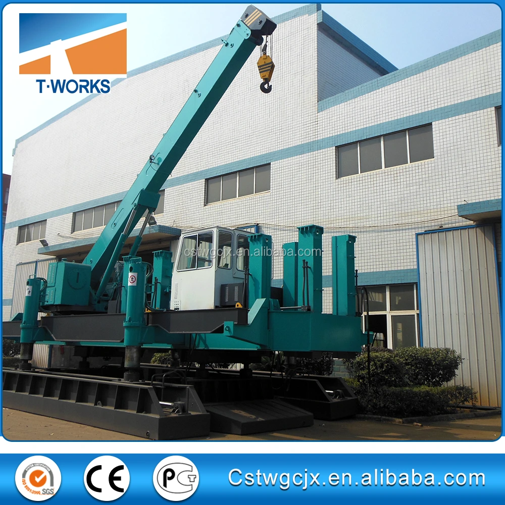 T-works - ZYC1000B-B New Hydraulic Pile Driver to press spun pile 800mm and square pile 600mm for construction without noise and vibration Hydraulic Static Pile Driver 1