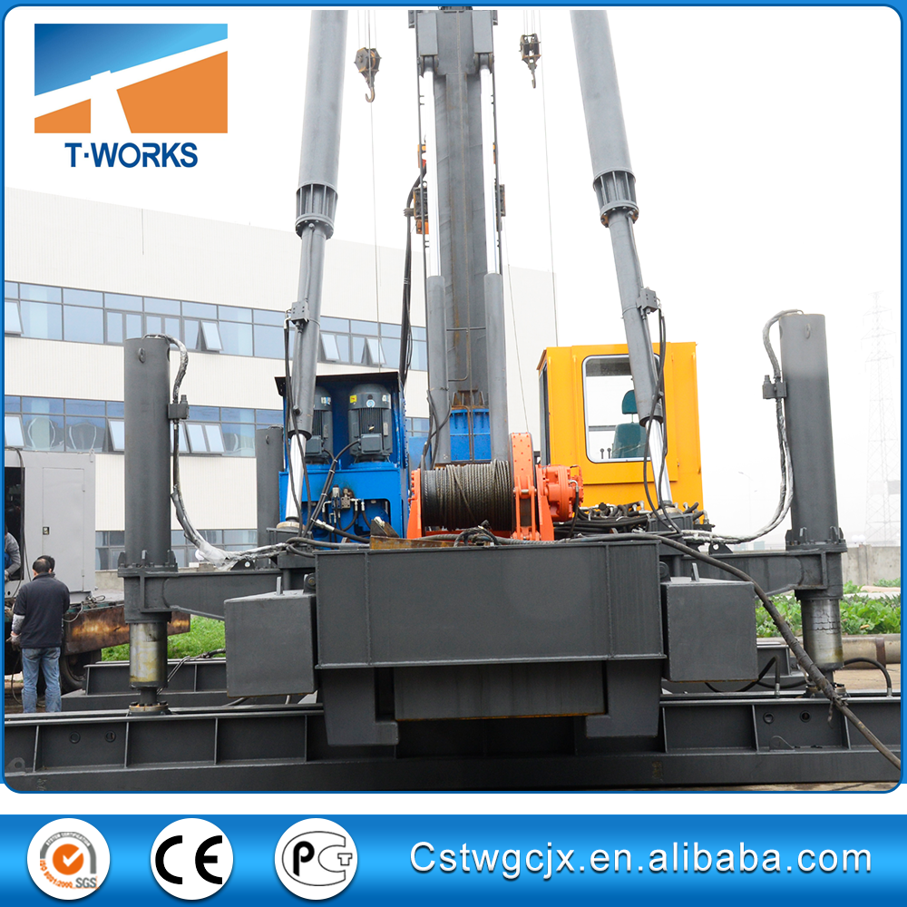 T-works - Hydraulic piling hammer 9T for precast concrete piles hydraulic piling hammer 5