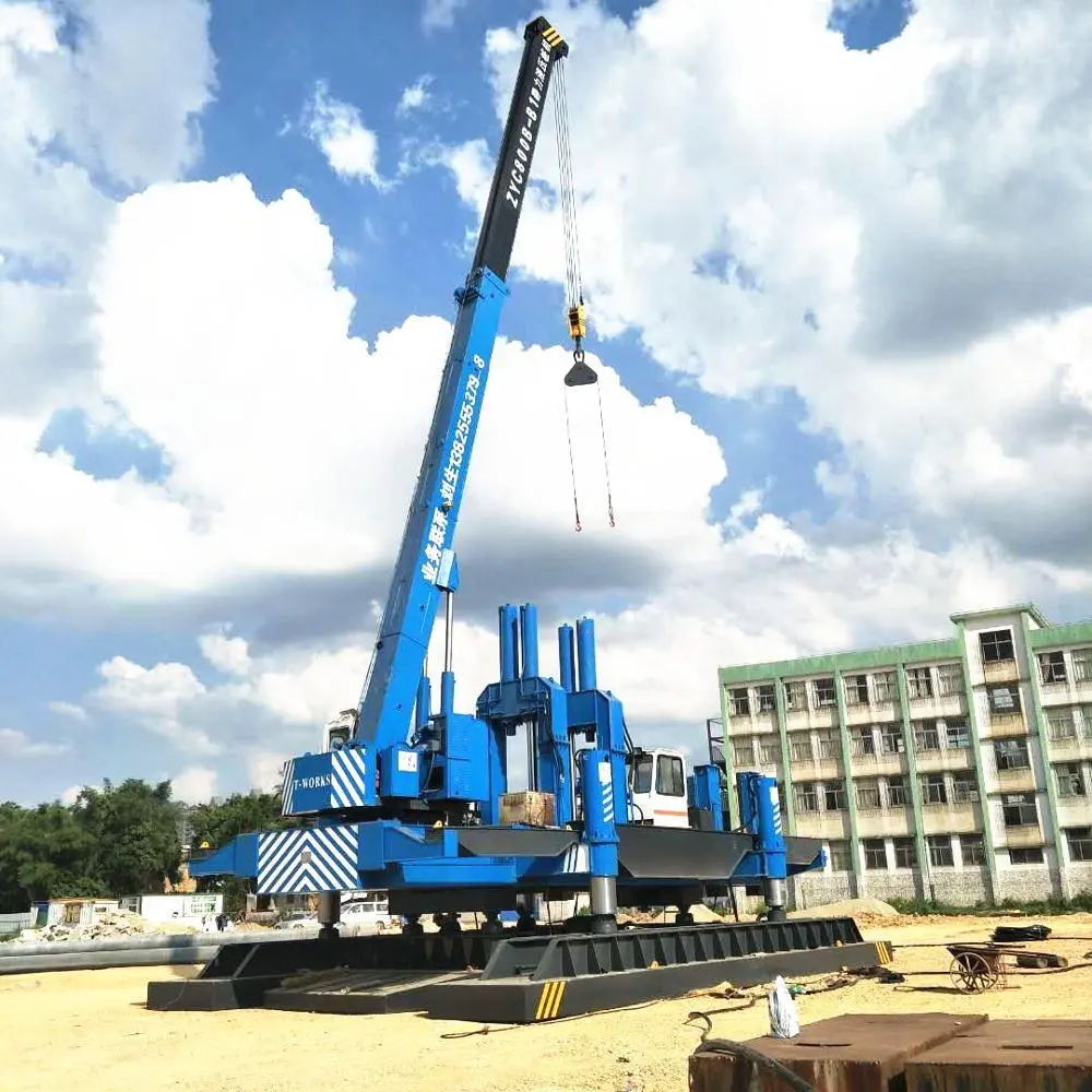 T-works - Concrete pile driving machine 600T Static pile driver Hydraulic Static Pile Driver 1