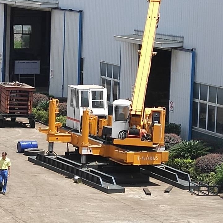 T-works - ZYC180 Compact hydraulic static pile driver  suitable for narrowe pile driving foundation 1